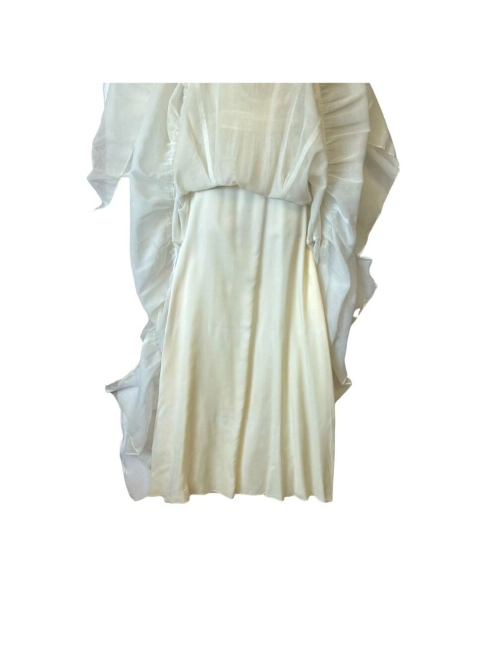 Vtg Candi Jone Maxi Dress Size S Gunne Sax Styled Prairie Lined Tiered Skirt 70' - Picture 8 of 16